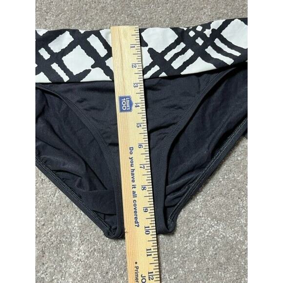 La Blanca Bikini Bottom 14 Swim Resort Coastal Chic Abstract Wave Ruched Classic - Picture 5 of 9